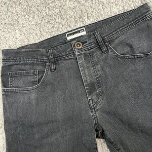 Travis Mathew Legacy Featherweight Jeans Men's Sz 33x31 Black Tailored Fit $179